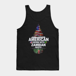 Christmas Tree  American Grown With Zambian Roots - Gift for Zambian From Zambia Tank Top